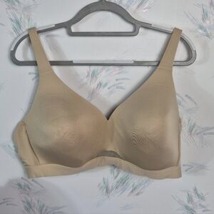 Cacique Lightly Lined No Wire Bra Nude Tan 46C